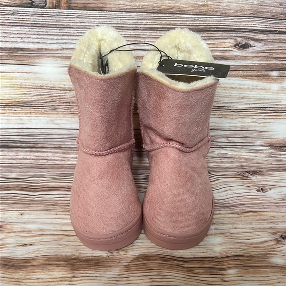 Bebe Pink Faux Fur Lined Boots Girls 11 - Picture 2 of 8